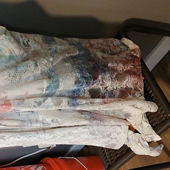 Closet Full brand Ladies sleeveless lace cover up topper cardigan floral   T1 - Picture 5 of 11